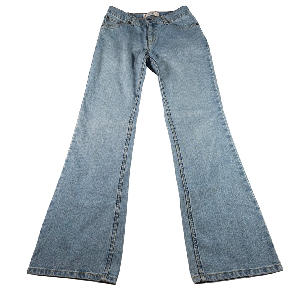 Levi Strauss Signature Bootcut Jeans Women Size 16 Girls Light Wash Stretch READ